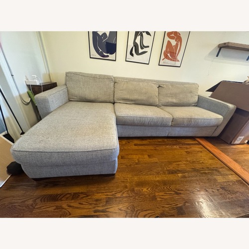 Used West Elm Dove Gray Henry Sofa for sale on AptDeco