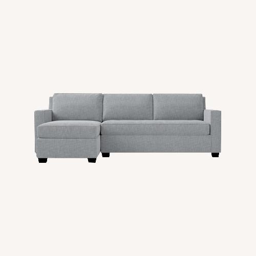 Used West Elm Dove Gray Henry Sofa for sale on AptDeco