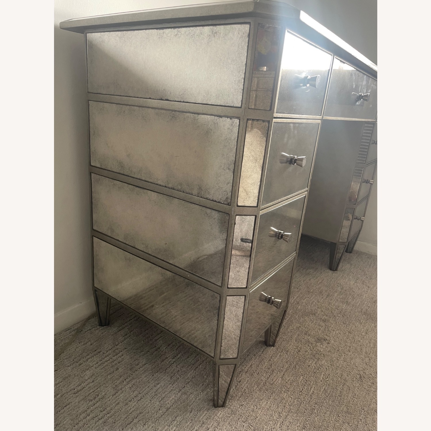 RH Beaumont Mirrored Storage Desk - image-3