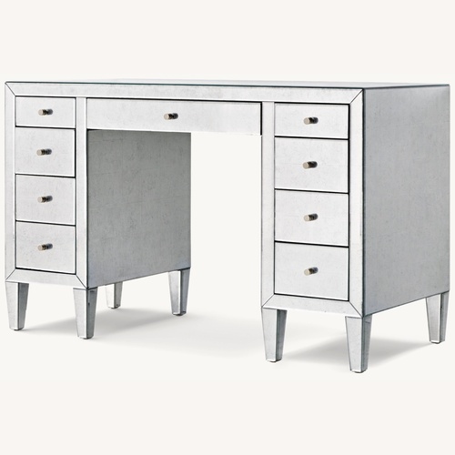 Used RH Beaumont Mirrored Storage Desk for sale on AptDeco