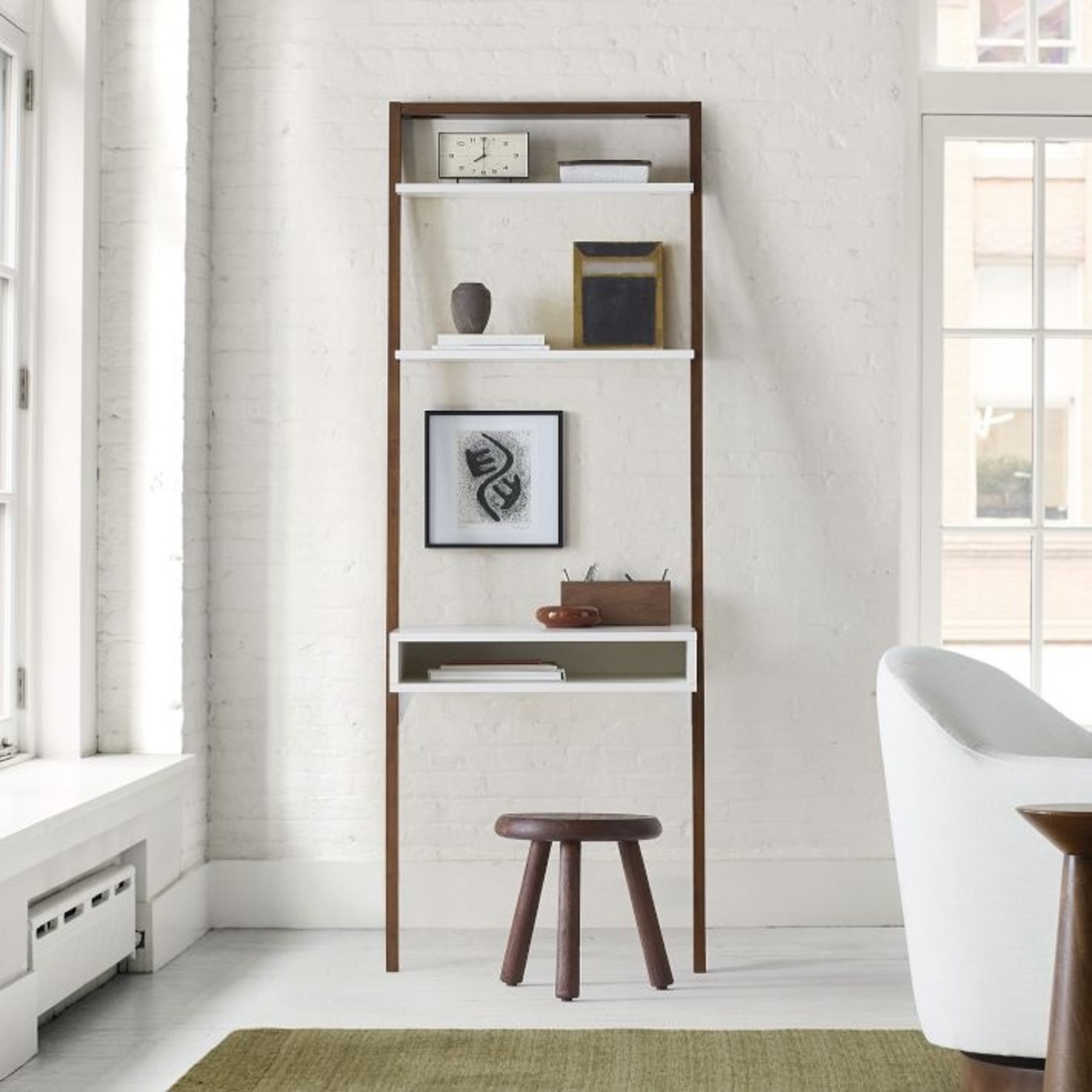 West Elm Ladder Desk Shelf - image-4