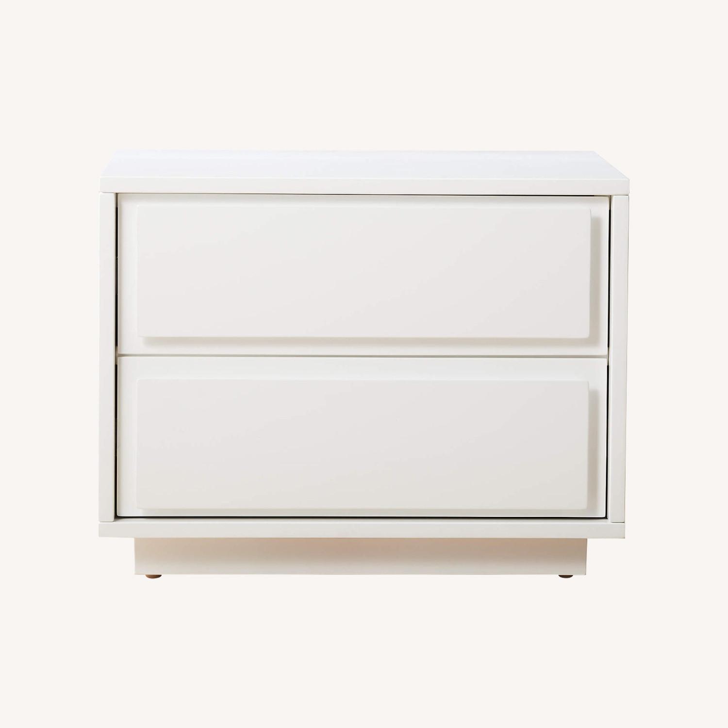 CB2 Gallery White 2-Drawer Nightstand - image-0