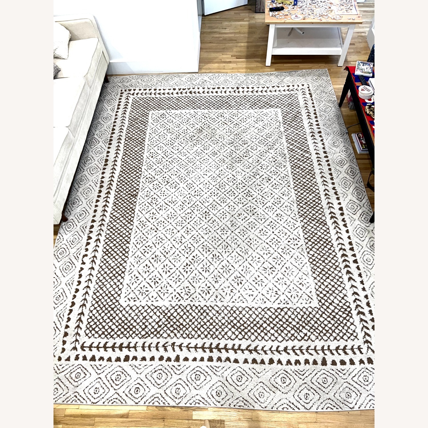 Calvo Machine Woven Oriental Brown Area Rug - image-2