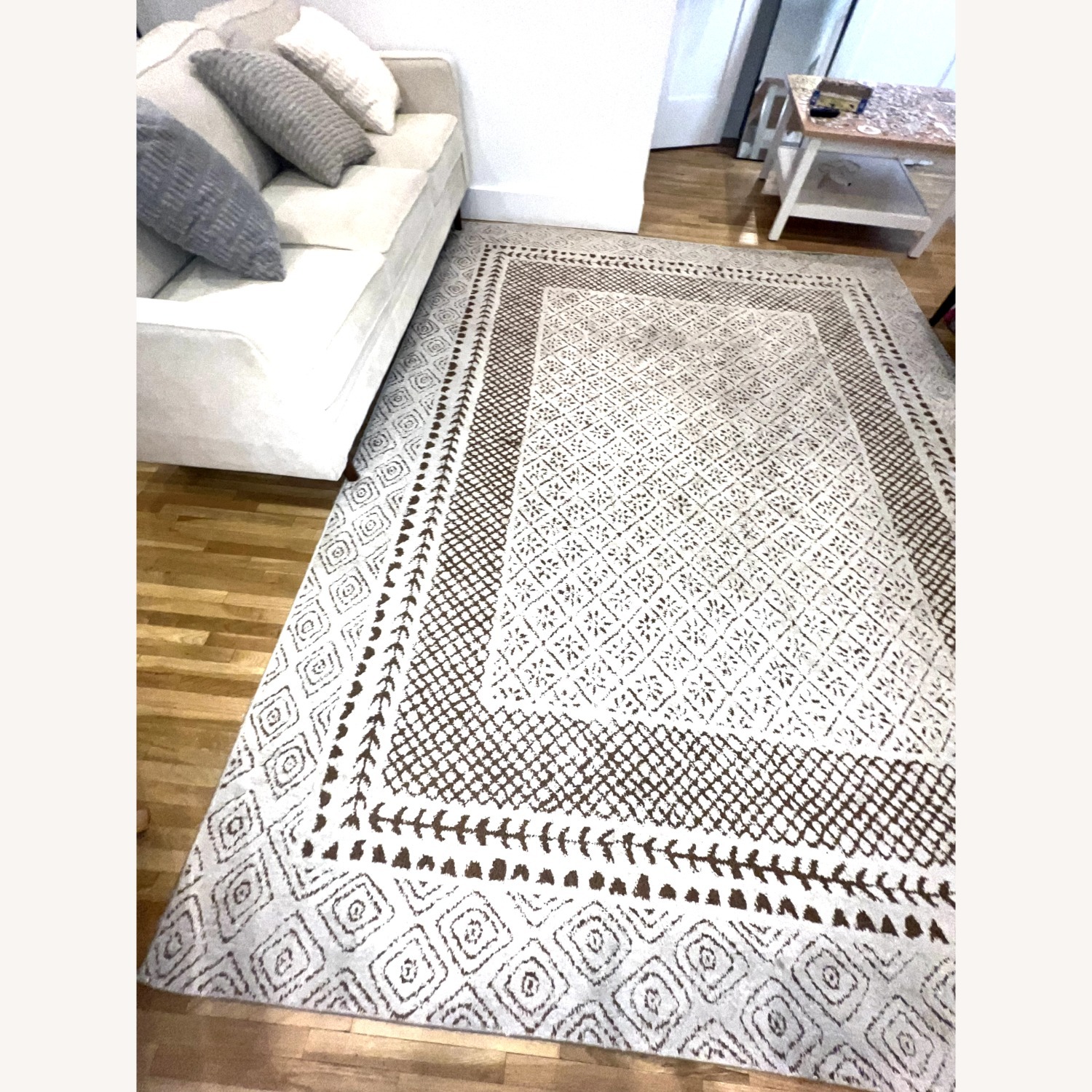 Calvo Machine Woven Oriental Brown Area Rug - image-1