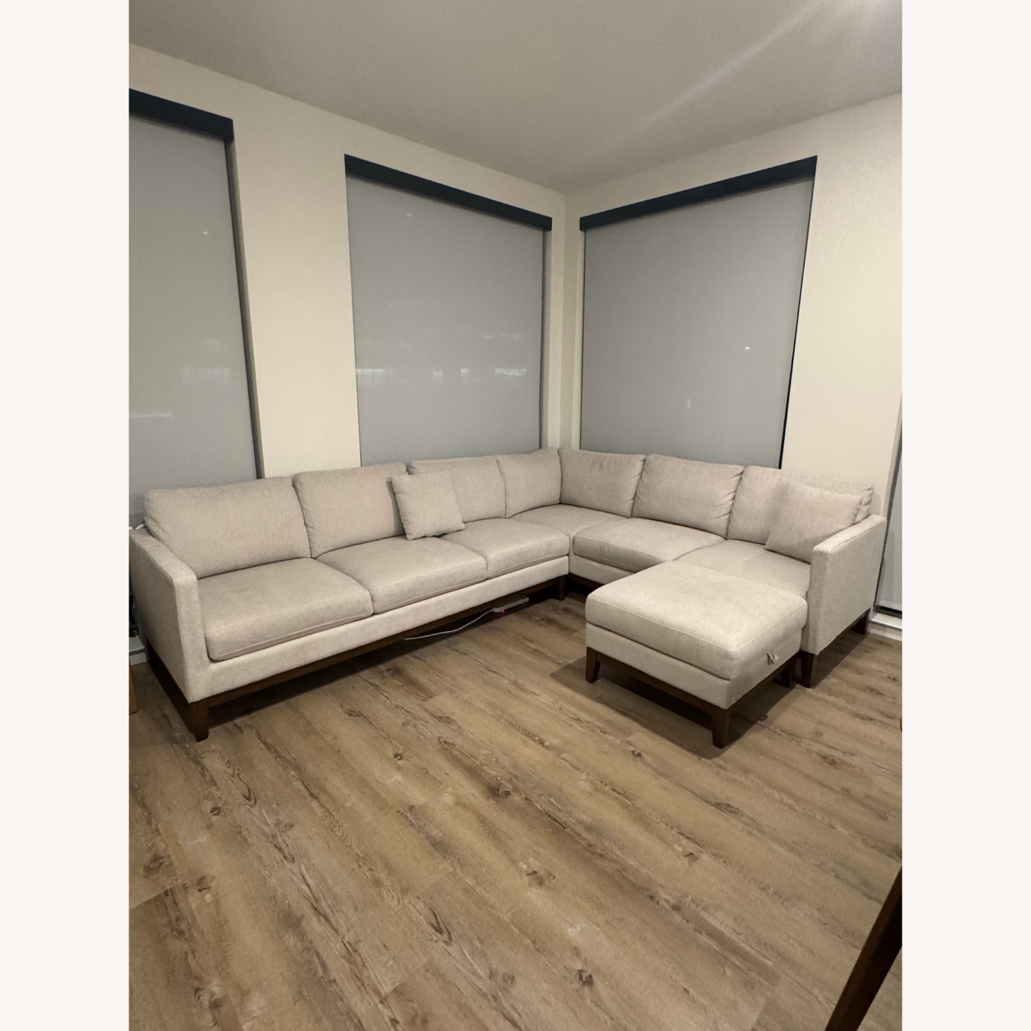 Thomasville Sectional Sofa with Ottoman - image-1