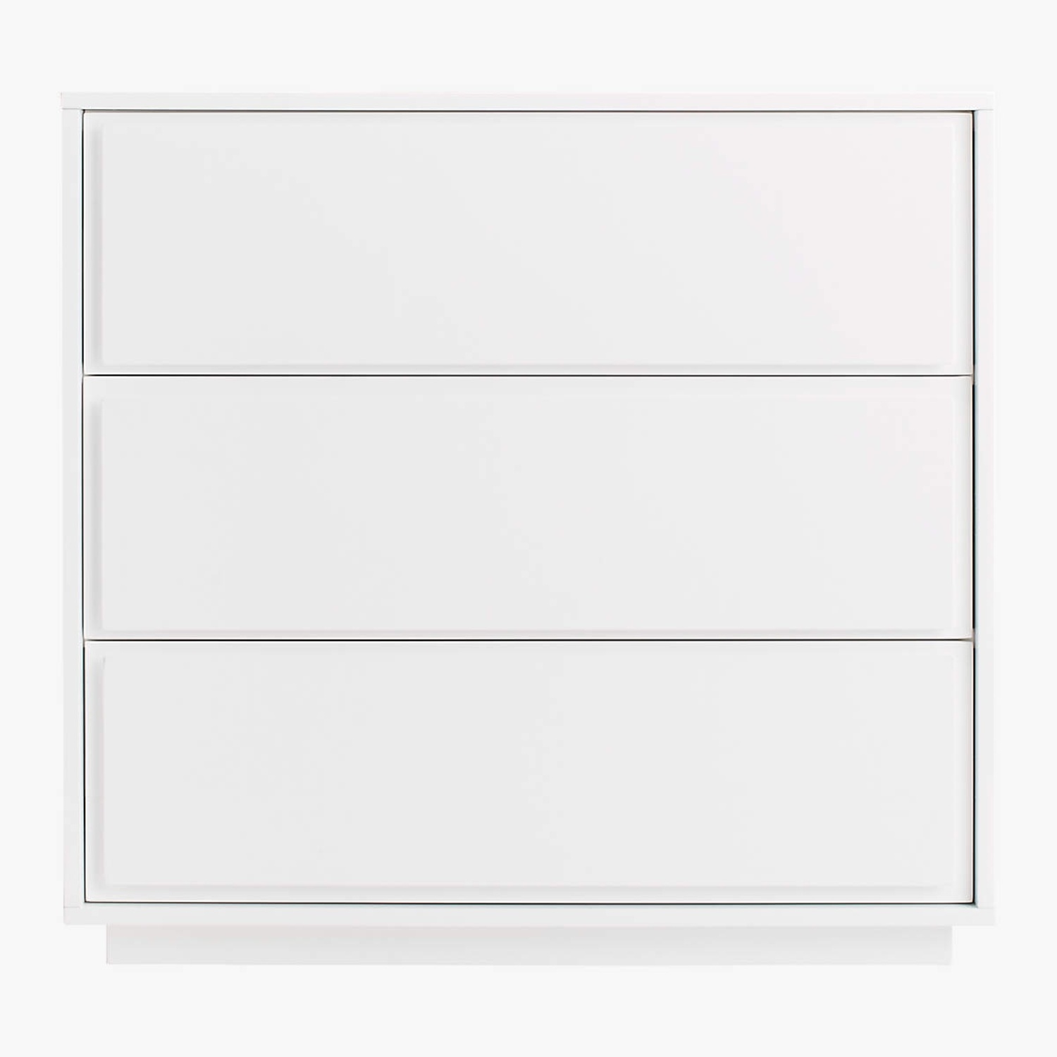 CB2 Gallery 3-Drawer White Dresser - image-4