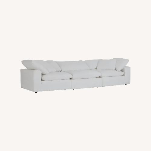 Used Nixon White Fabric 3-piece Modular Sofa for sale on AptDeco
