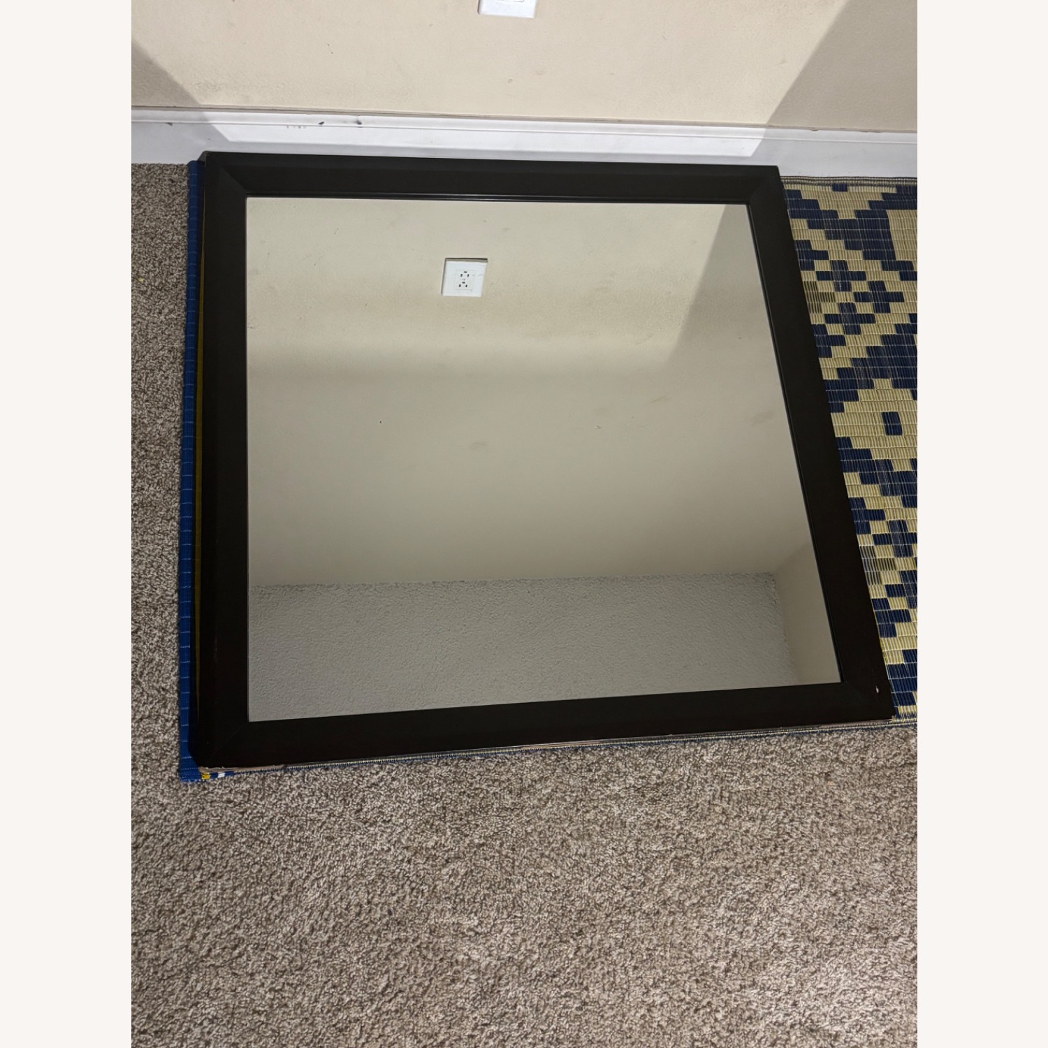 Large Black  Mirror 37.5 Inches 3 Feet - image-1