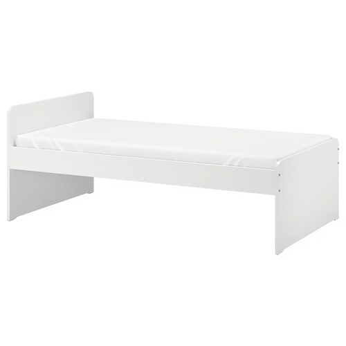 Used IKEA Bed Frame With Slatted Bed Base, White, Twin for sale on AptDeco