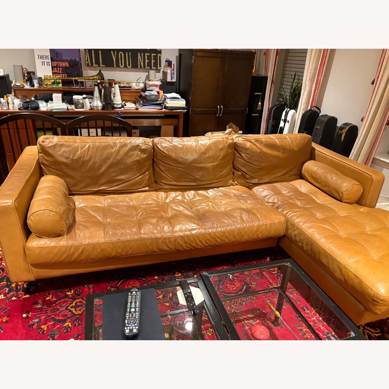 Article Sven Tufted Leather Left Sectional - image-3