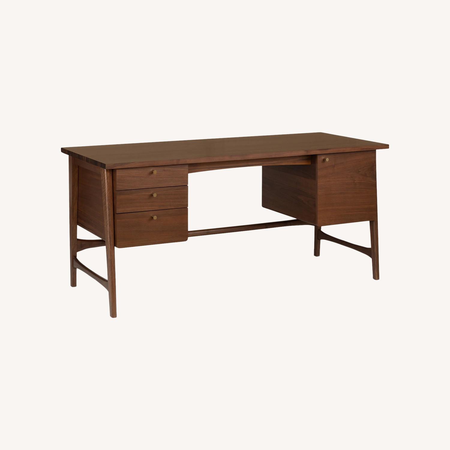 Article Krossa Walnut Brown Executive Desk - image-0