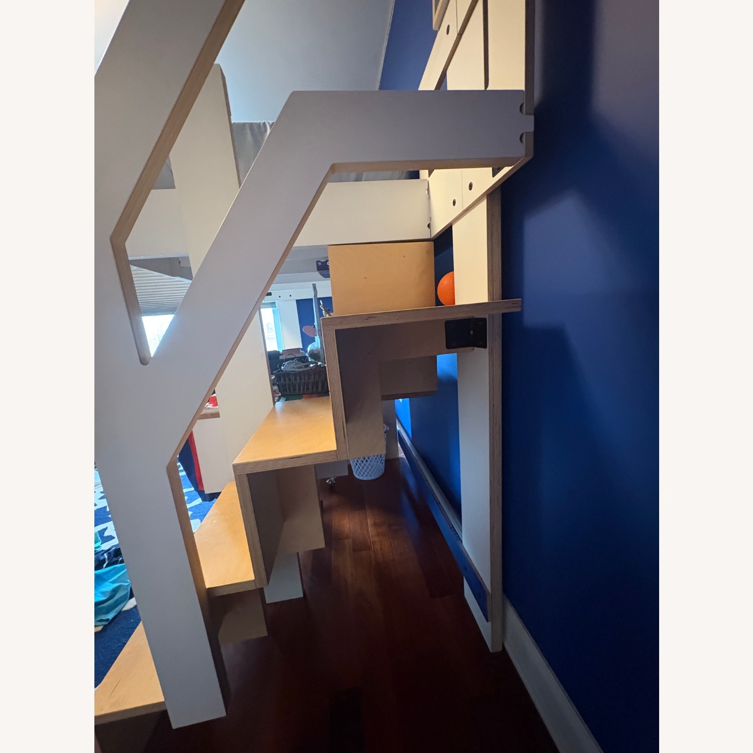 Handcrafted Lofted Bed & Desk Combo - image-6