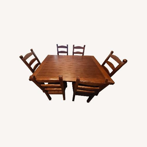 Used Adjustable Wood Dining Table  for sale on AptDeco