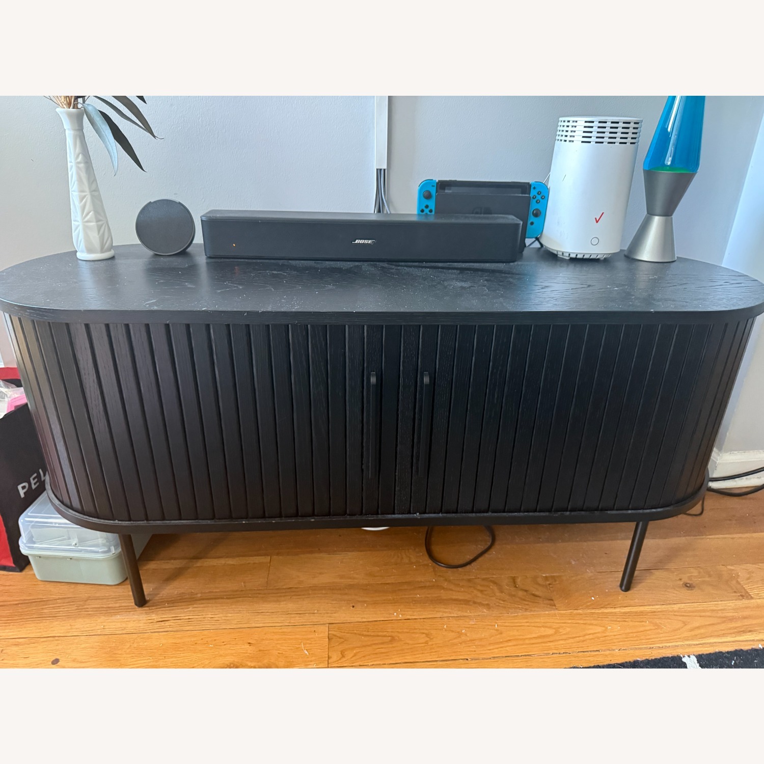 Modern Black Media Console - image-1