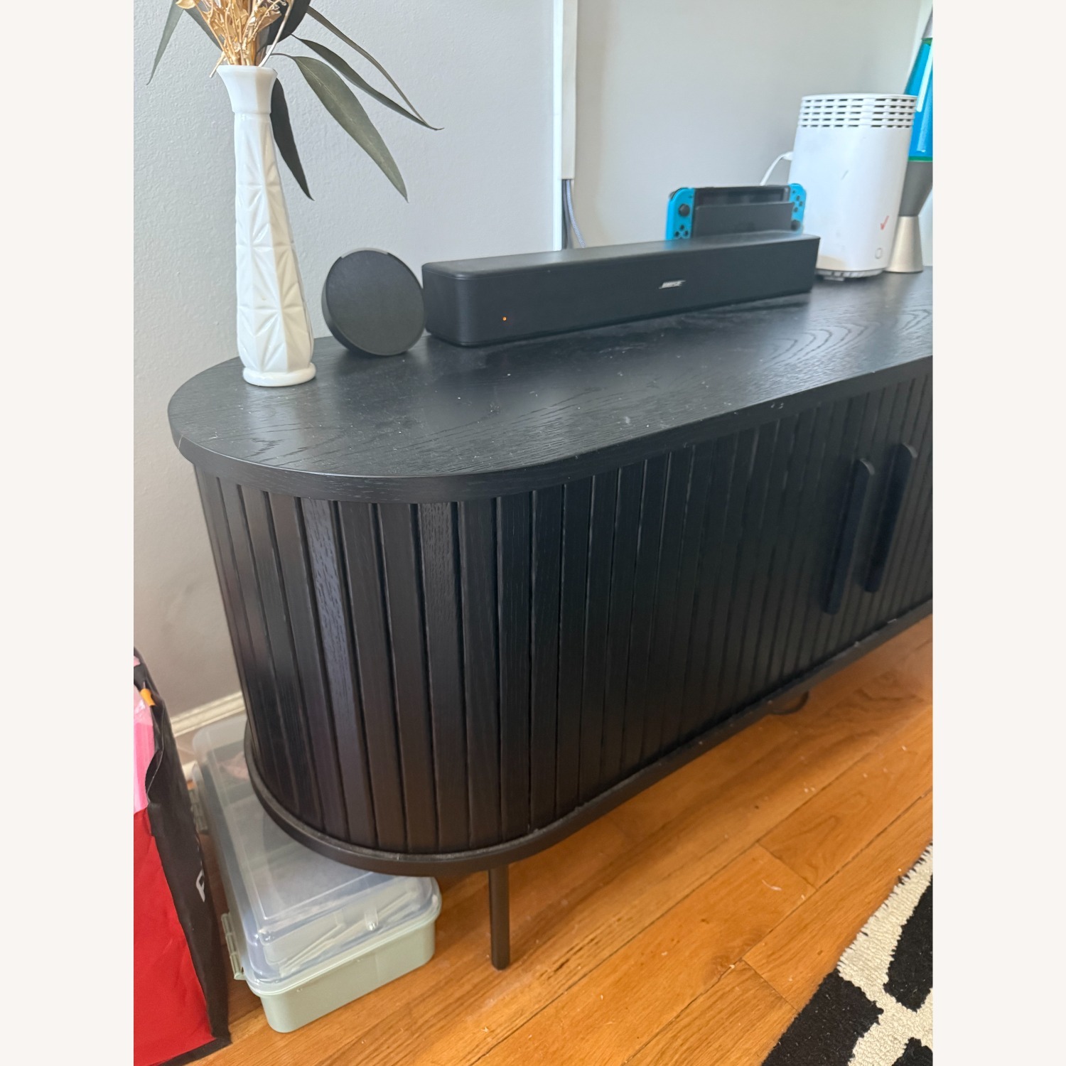 Modern Black Media Console - image-3