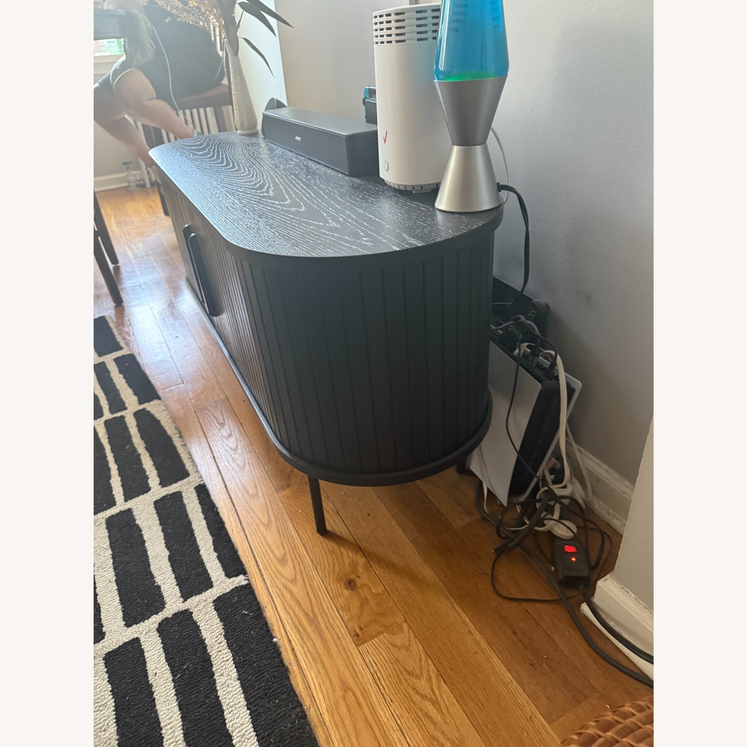 Modern Black Media Console - image-2