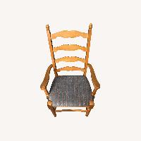 Vintage Dining Chairs with Carved Floral Details