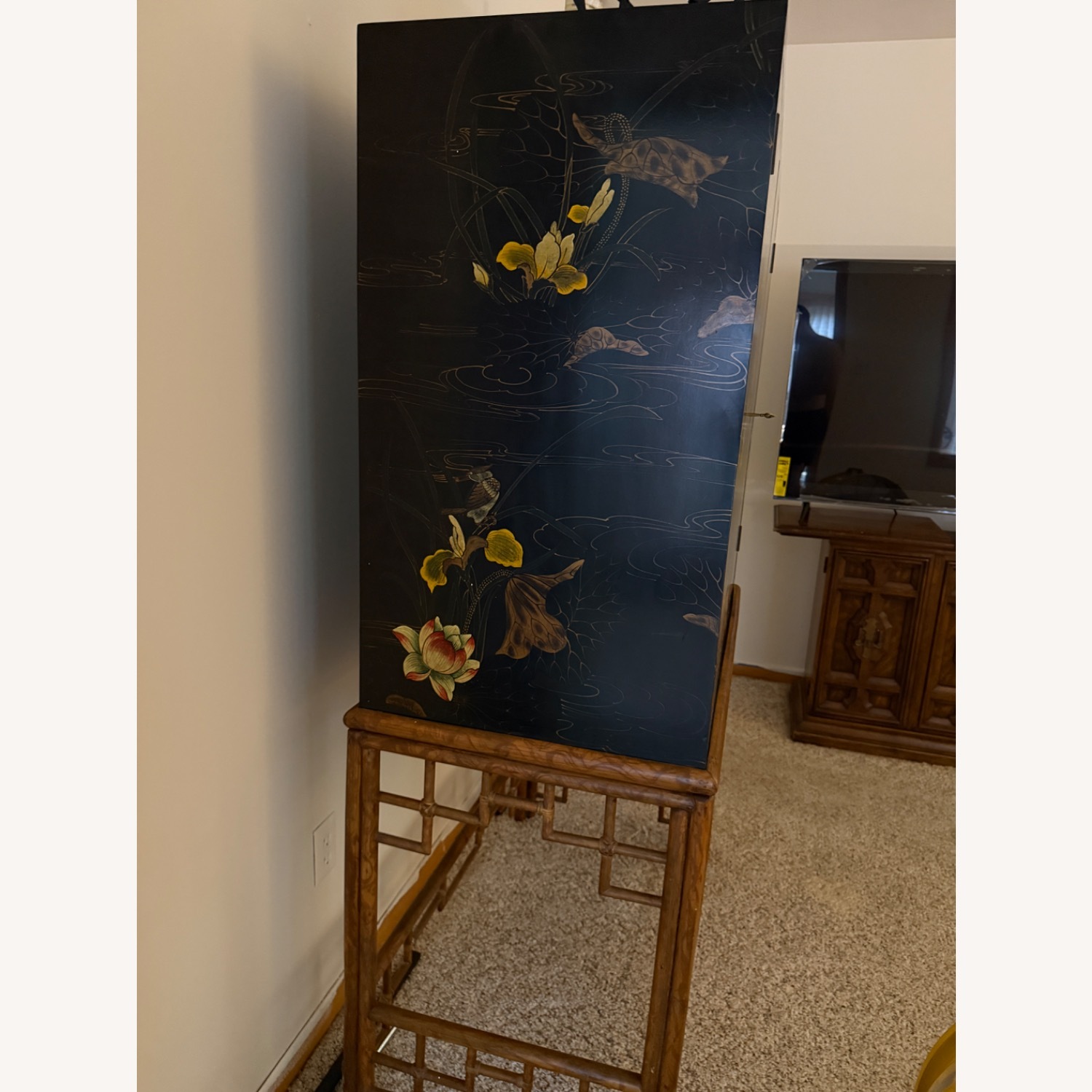 1980s Maitland Smith Bar Cabinet - image-4