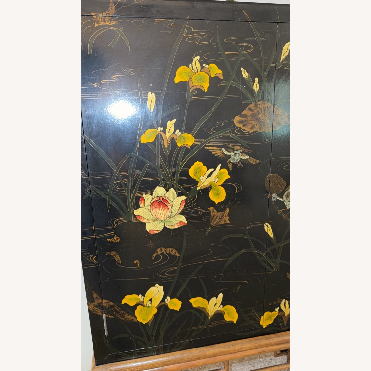 1980s Maitland Smith Bar Cabinet - image-1