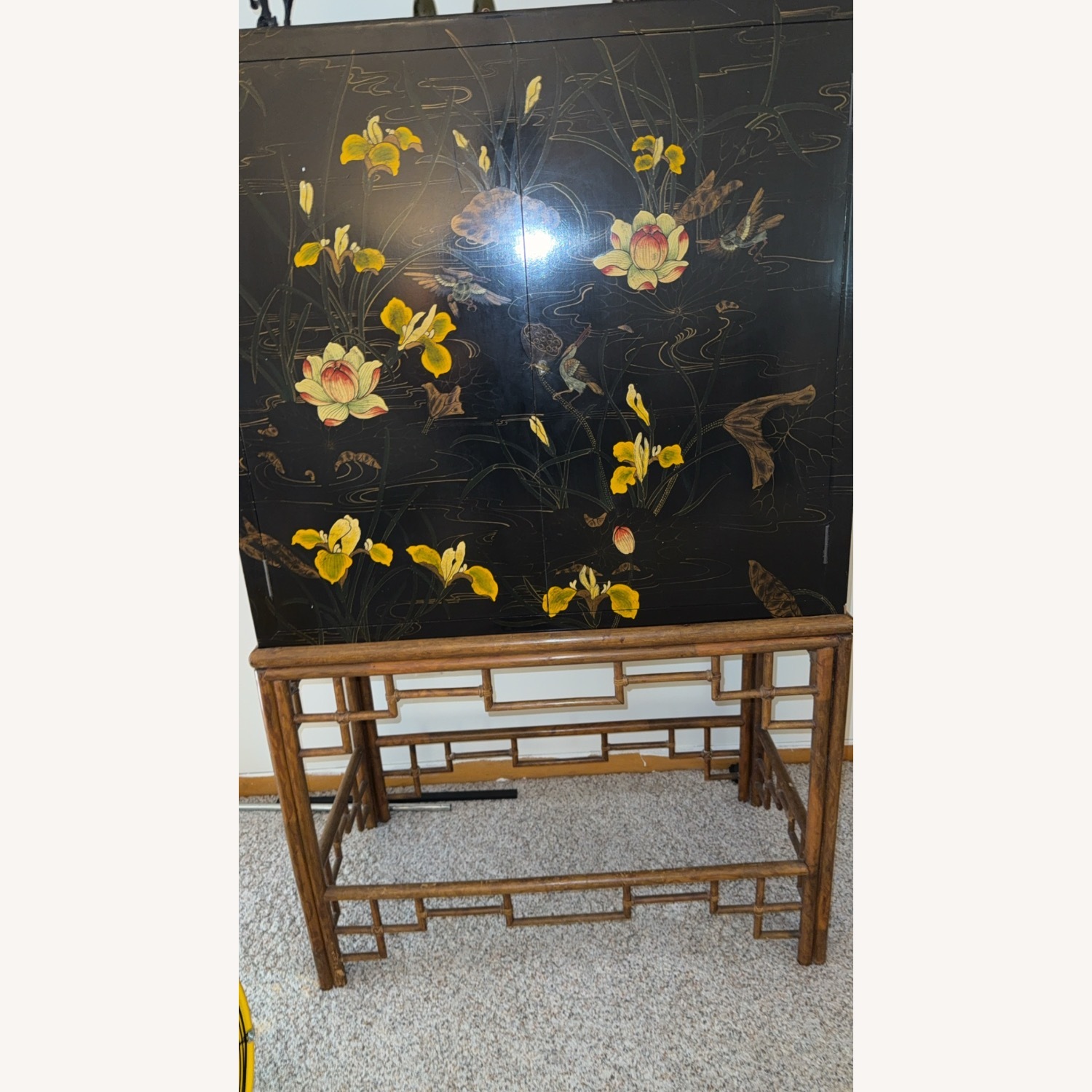 1980s Maitland Smith Bar Cabinet - image-0