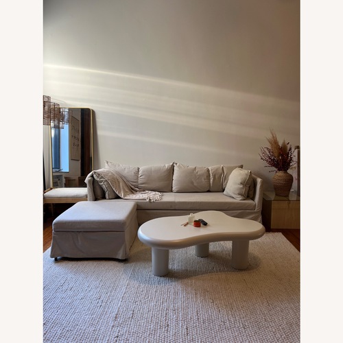 Used IKEA Sandbacken Sleeper Sofa with Ottoman (Beige) for sale on AptDeco