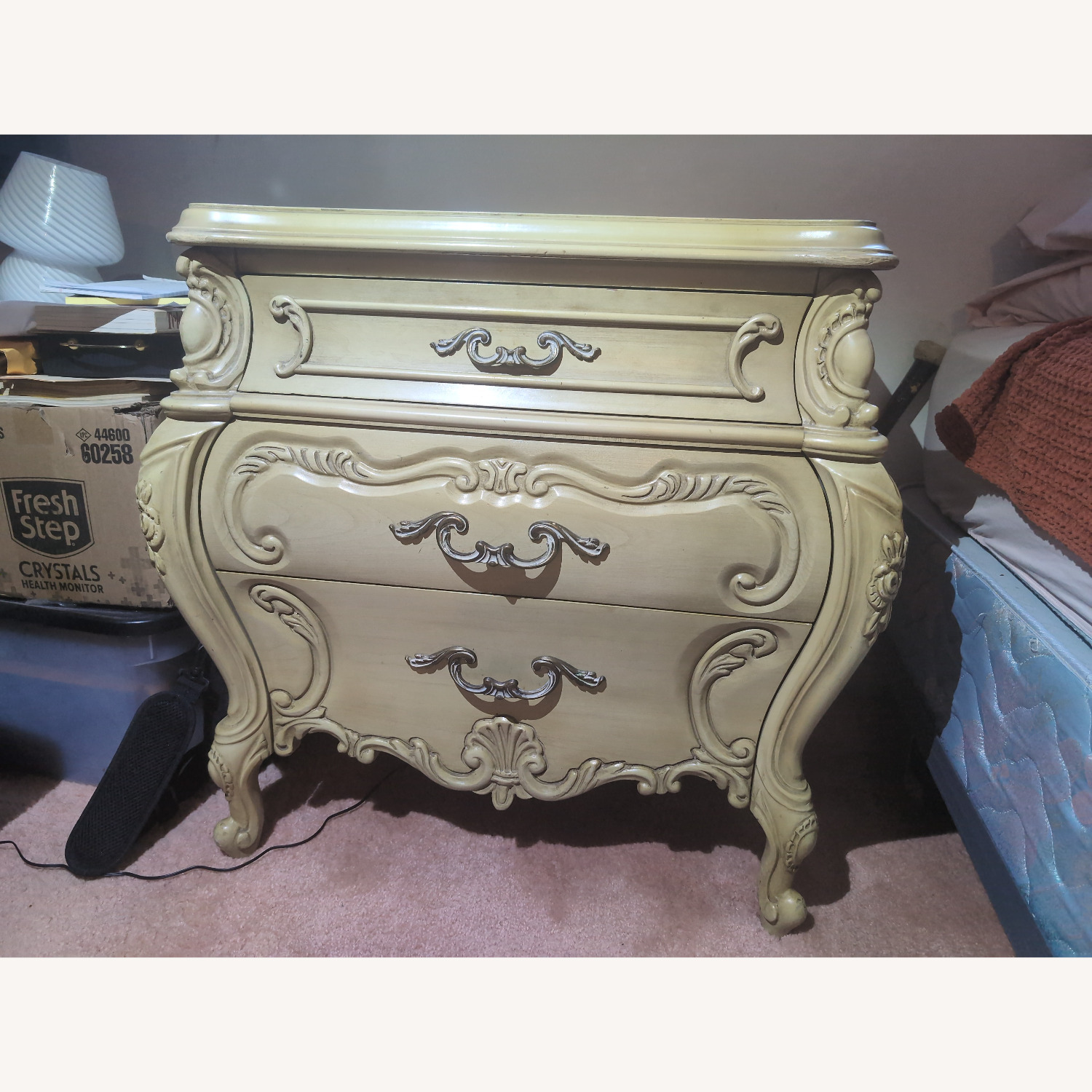 Antique Baroque Rococo Nightstand  - image-2
