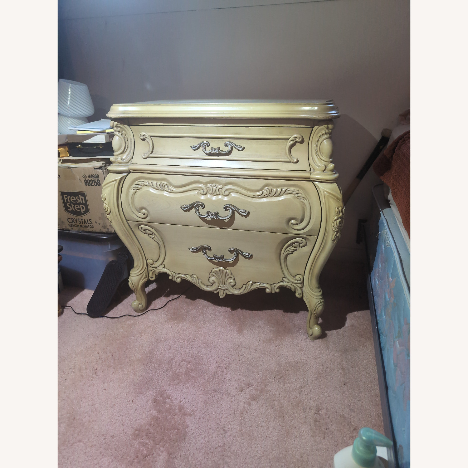 Antique Baroque Rococo Nightstand  - image-1