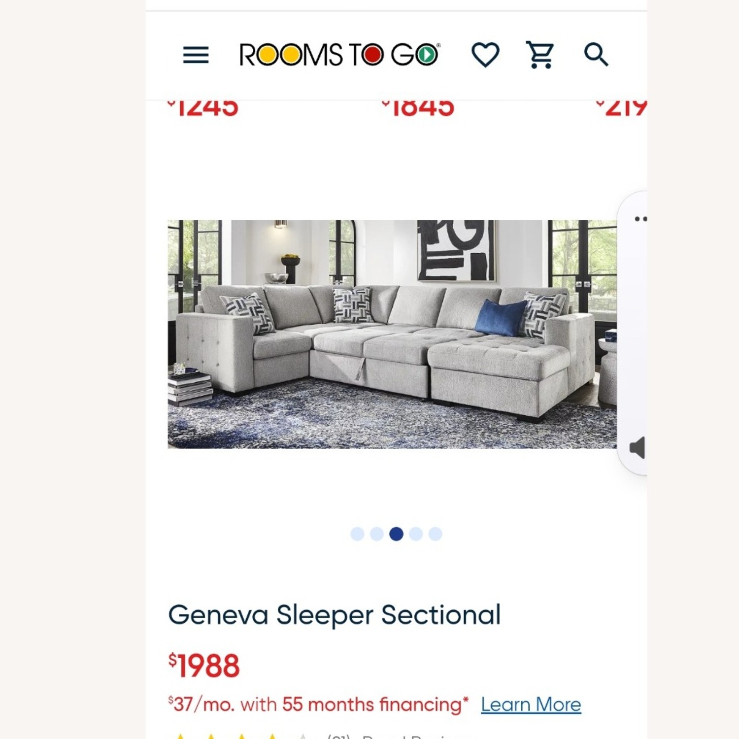 Large Grey Sectional with Cushion Covers - image-5