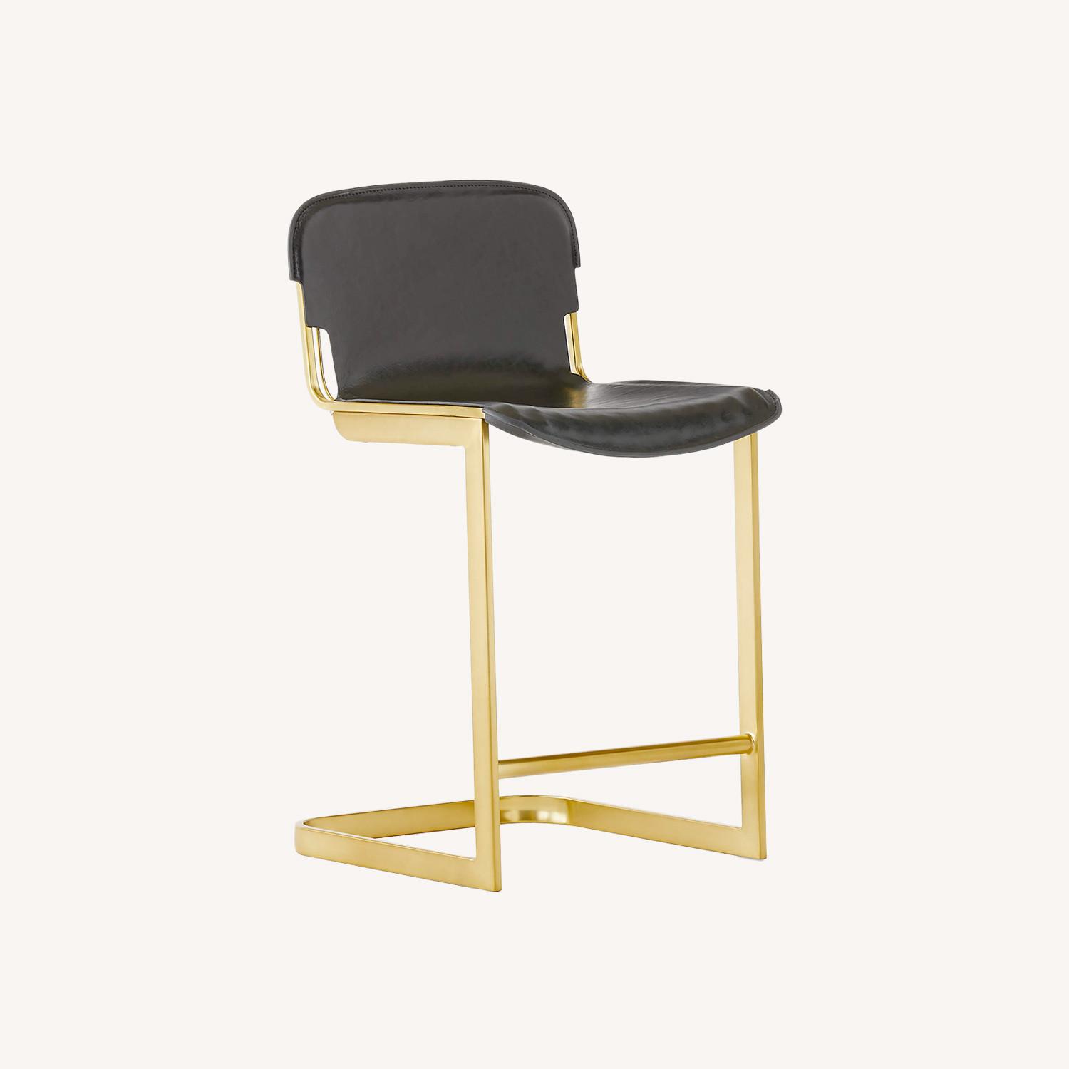 CB2 Kravitz Design Black Gold Stools - image-0