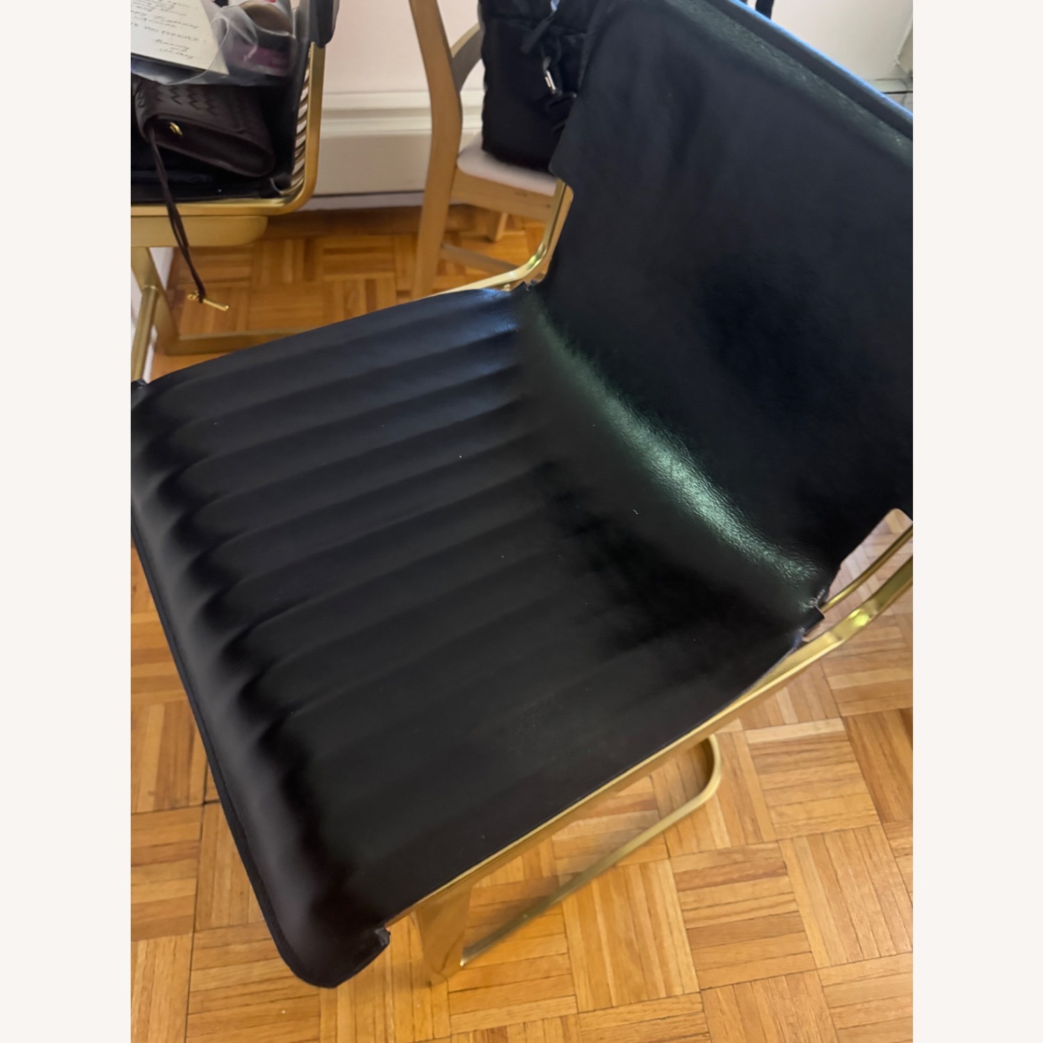 CB2 Kravitz Design Black Gold Stools - image-3