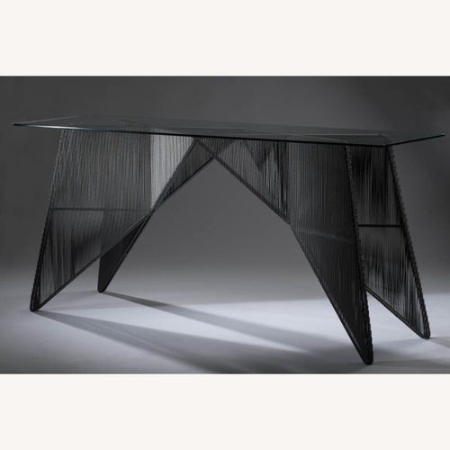 Used Schema Black Metal Console Table for sale on AptDeco