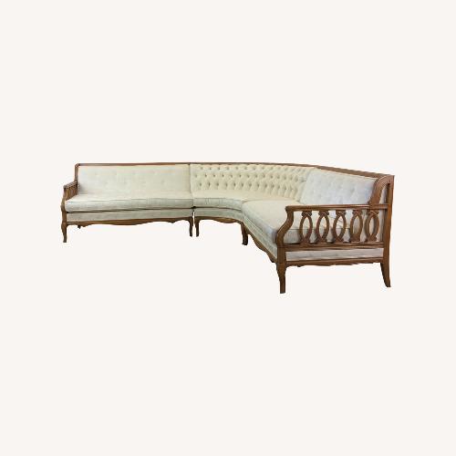 Used Mid Century 3pc Sectional Sofa with Tapered Legs for sale on AptDeco