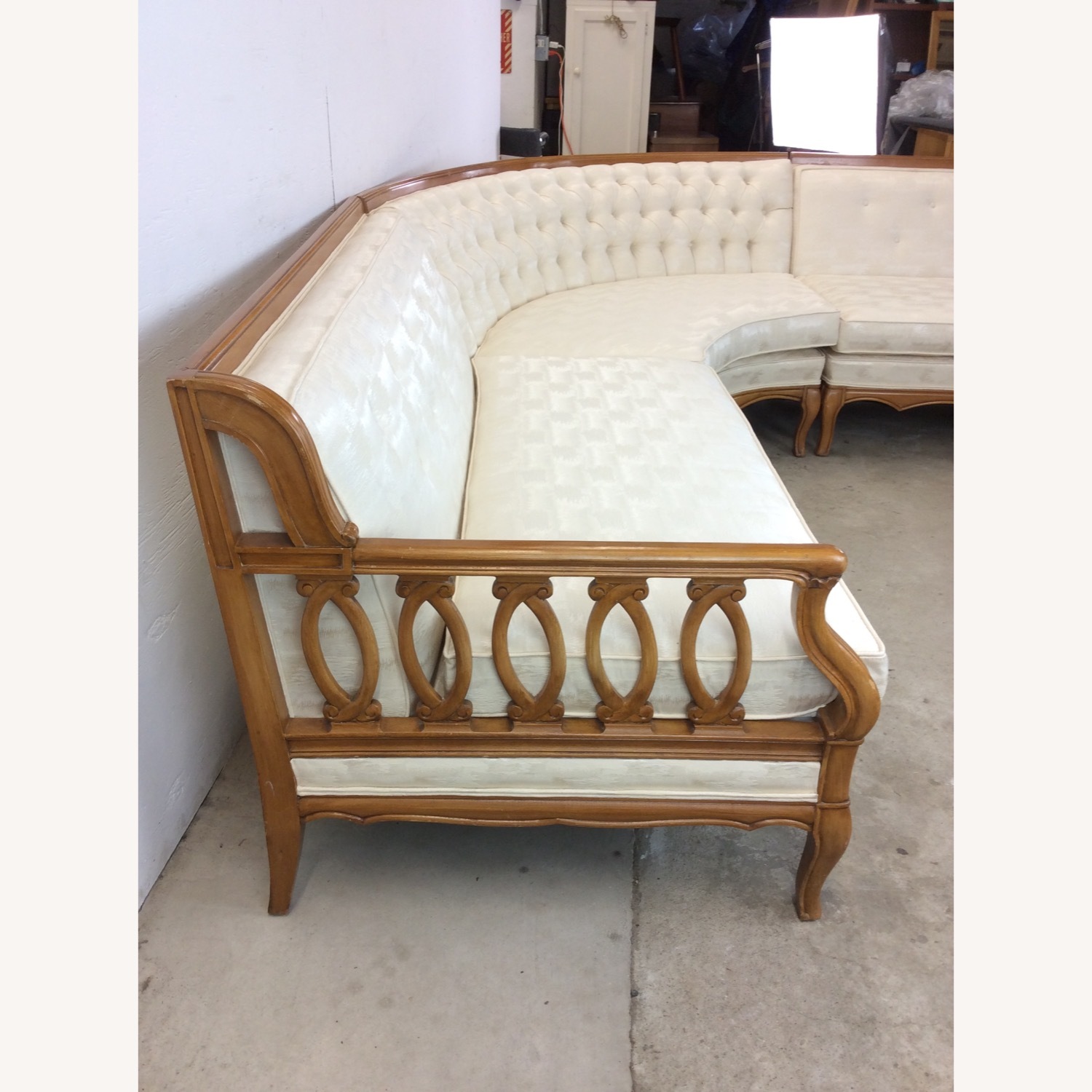 Mid Century 3pc Sectional Sofa with Tapered Legs - image-18