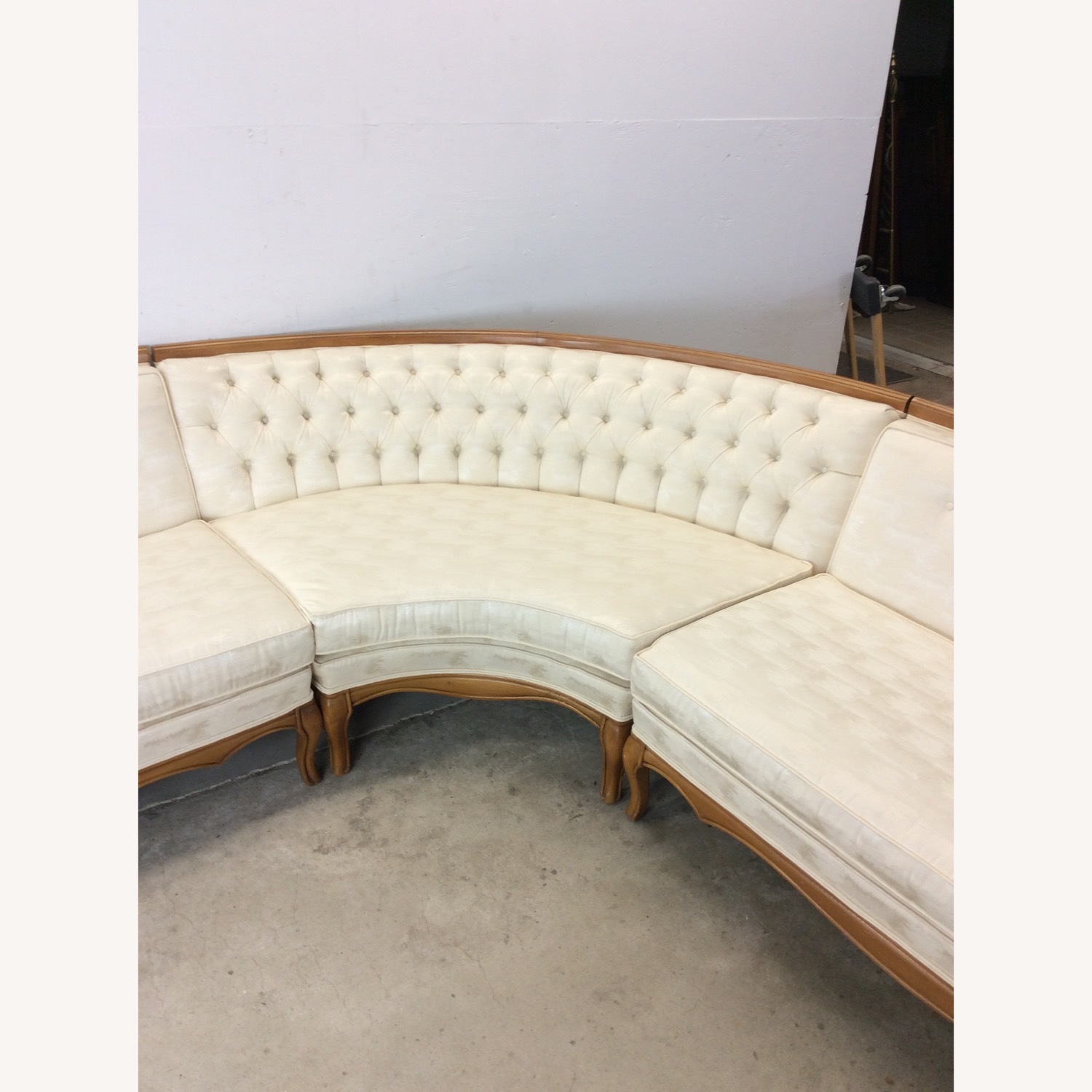 Mid Century 3pc Sectional Sofa with Tapered Legs - image-3
