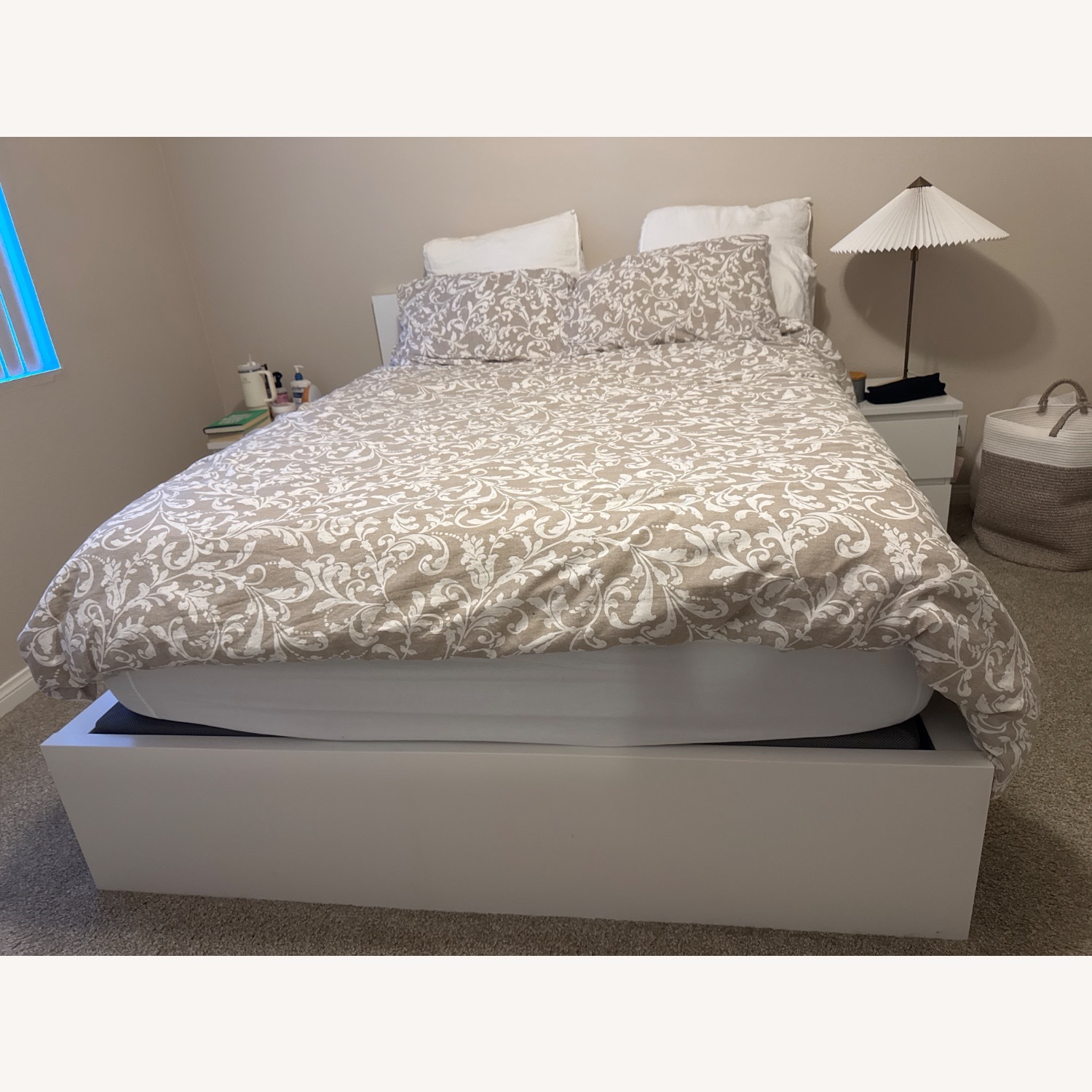 IKEA White Queen Bed Frame  - image-2