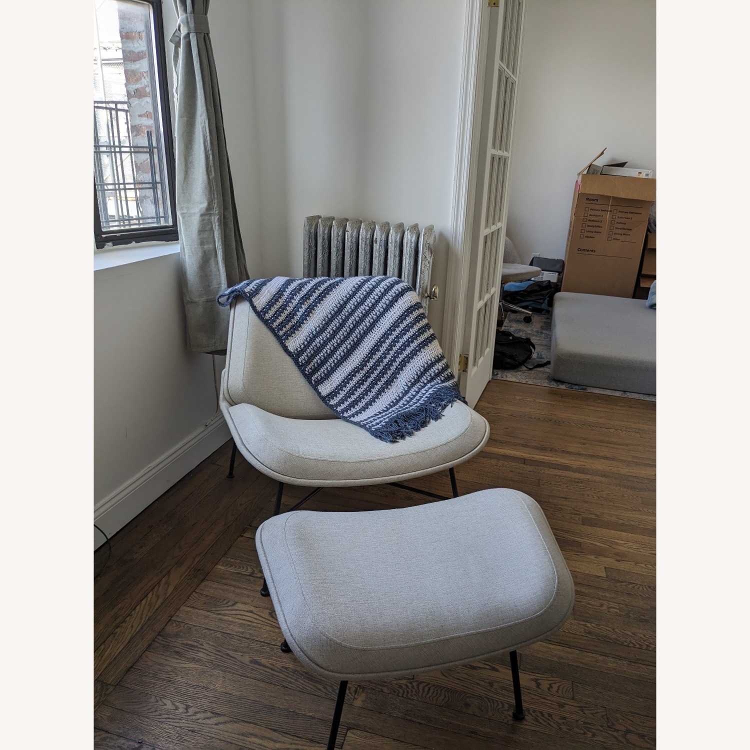Vesper Chair with Ottoman - image-1