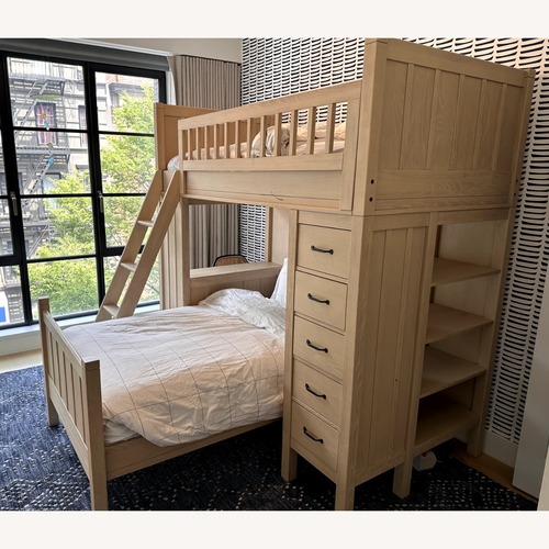 Used Pottery Barn Kids Camp Bunk Bed System for sale on AptDeco