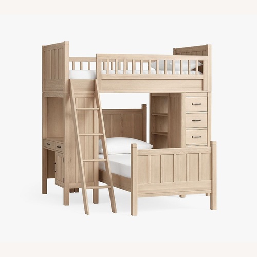 Used Pottery Barn Kids Camp Bunk Bed System for sale on AptDeco