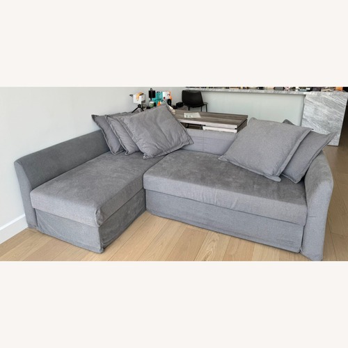Used IKEA HOLMSUND Dark Grey 3-seat Sleeper Sofa for sale on AptDeco