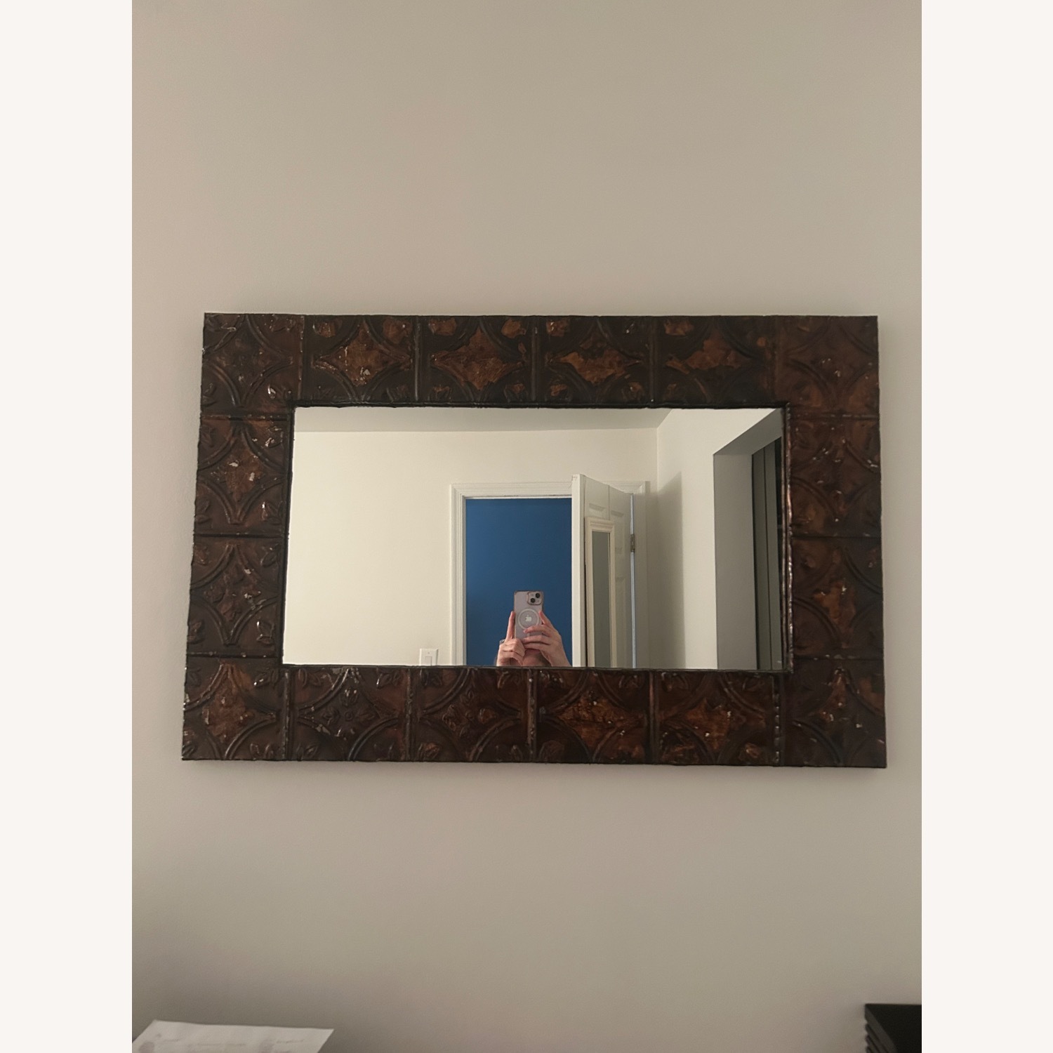 Vintage Antique Wall Mirror - image-1