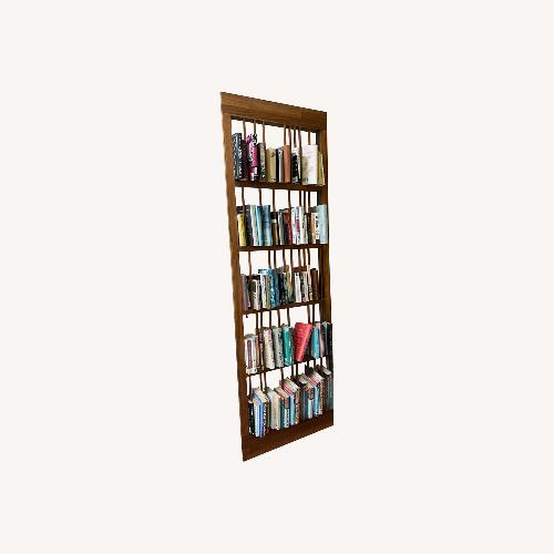 Used Vintage Walnut Leaning Bookshelf for sale on AptDeco