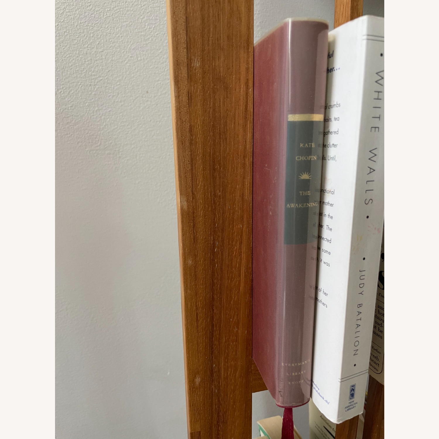 Vintage Walnut Leaning Bookshelf - image-6