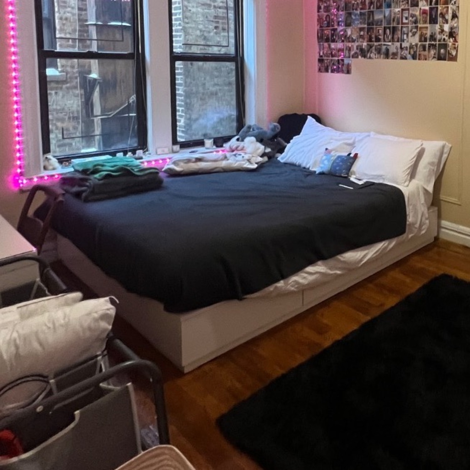 IKEA NORDLI King Size Bed With Storage - image-1