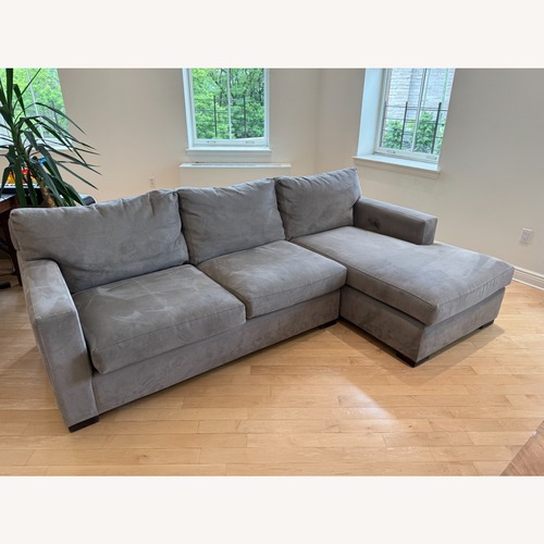 Used Crate & Barrel Axis 2-piece sectional sofa for sale on AptDeco