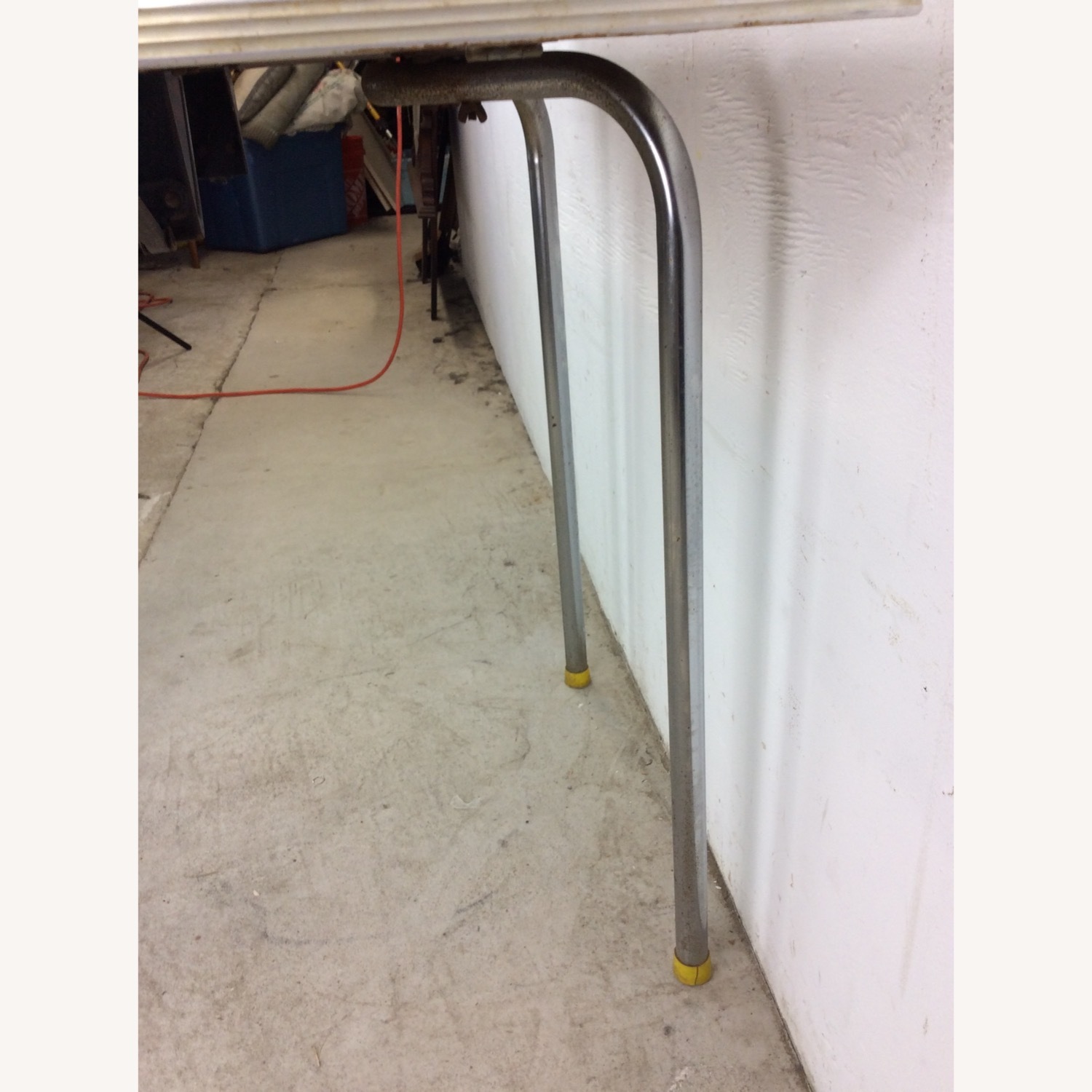 Mid Century Yellow Formica Top Table with 2 Leafs - image-17