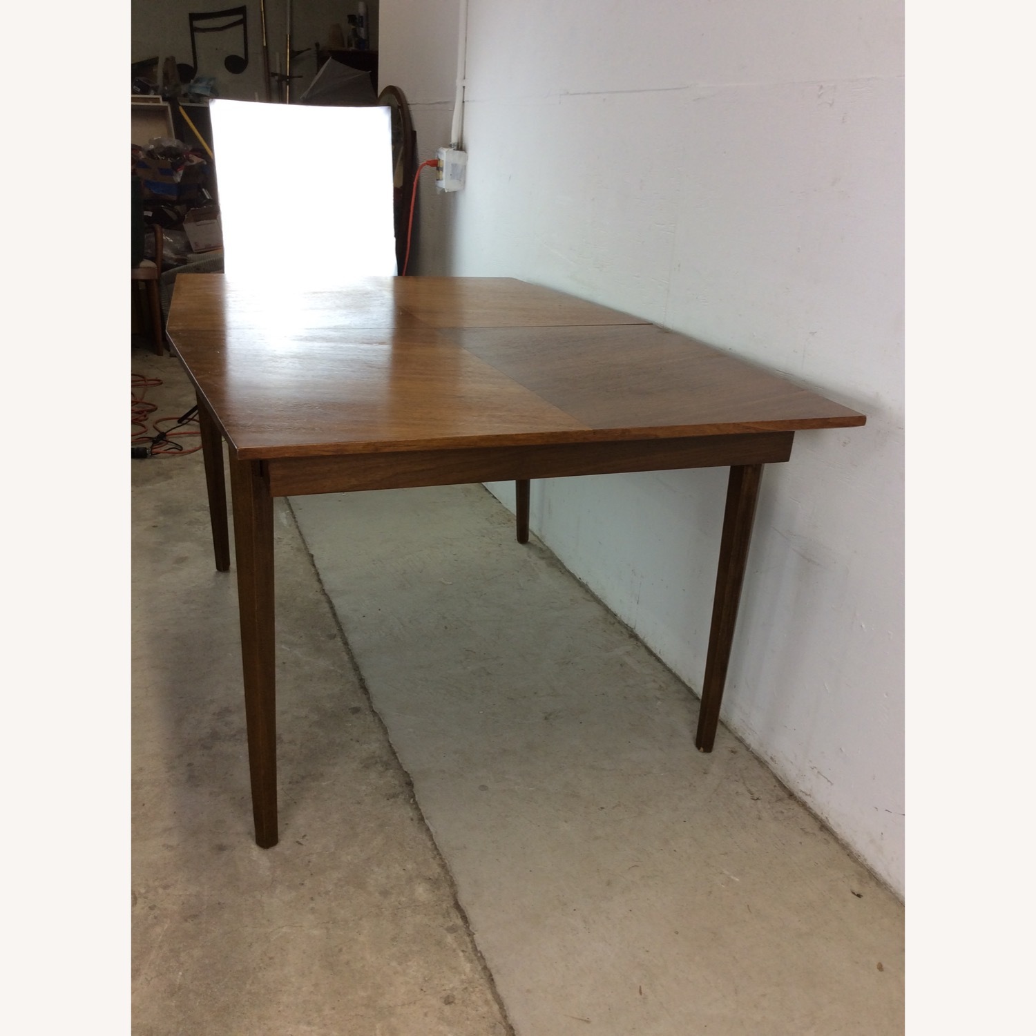 Mid Century Modern Walnut Dining Table with Leaf - image-10