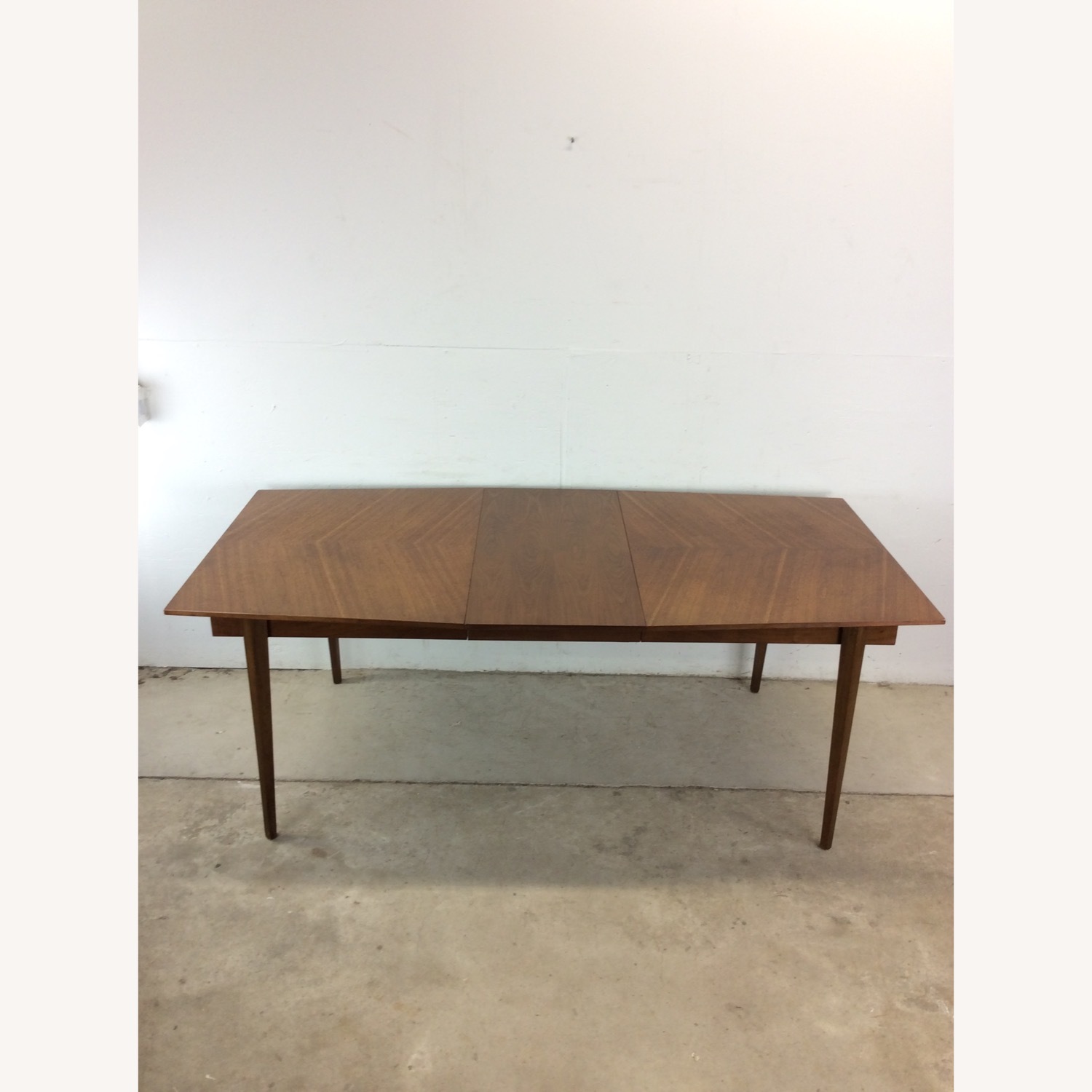 Mid Century Modern Walnut Dining Table with Leaf - image-20