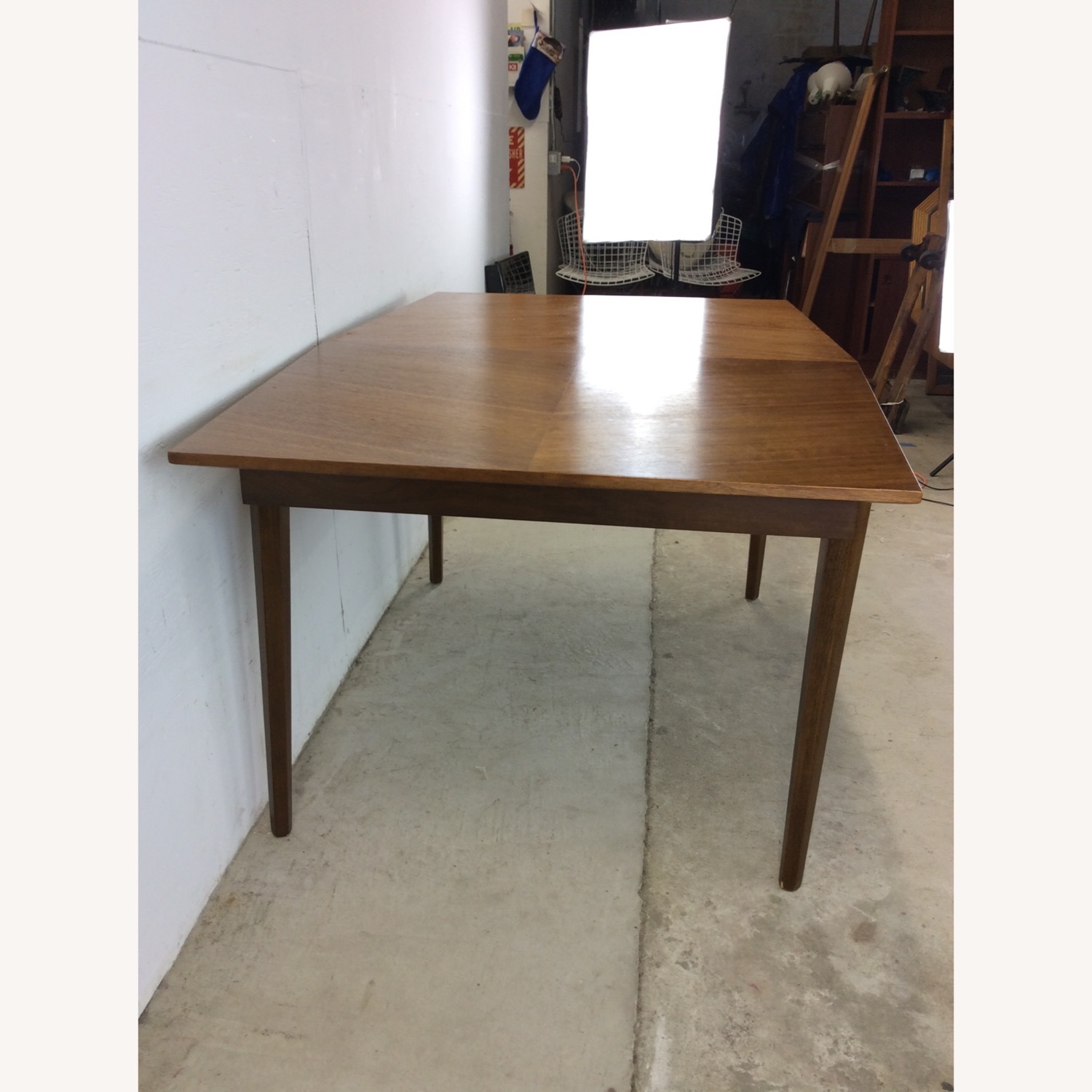 Mid Century Modern Walnut Dining Table with Leaf - image-16