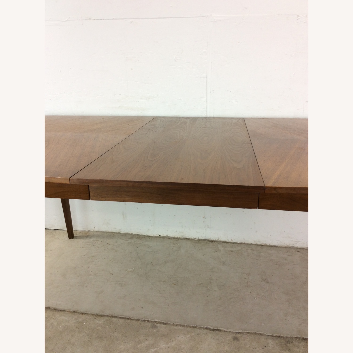 Mid Century Modern Walnut Dining Table with Leaf - image-22