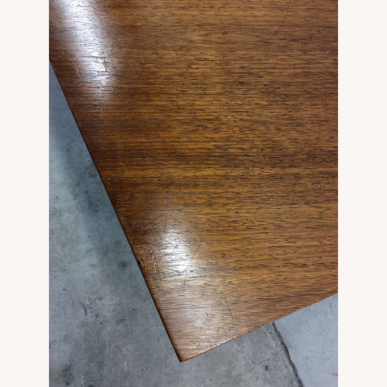 Mid Century Modern Walnut Dining Table with Leaf - image-15